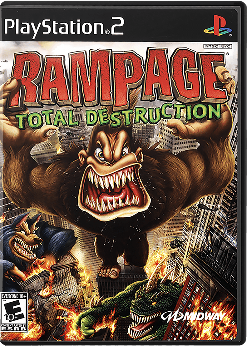 Rampage Total Destruction [Not For Resale] box art for Playstation 2